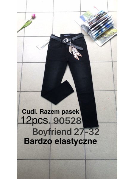 Spodnie Jeansy damskie .Size 27-32.paczka 12szt,