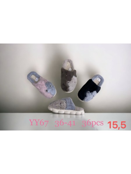 Buty Kapcie Damskie (36-41, 36par) mix kolor