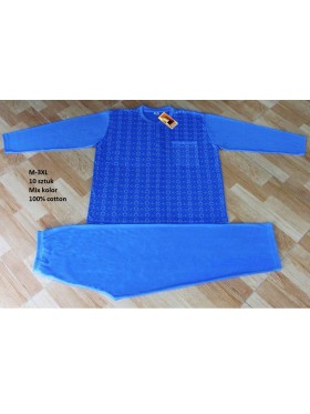 Piżama meskie tureckie, size m-3xl, paczka 10szt ,mix kolor