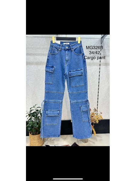 Spodnie Jeansy damskie .Size 34-42.paczka 10szt,