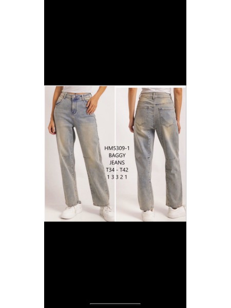 Spodnie Jeansy damskie .Size 34-42.paczka 10szt,