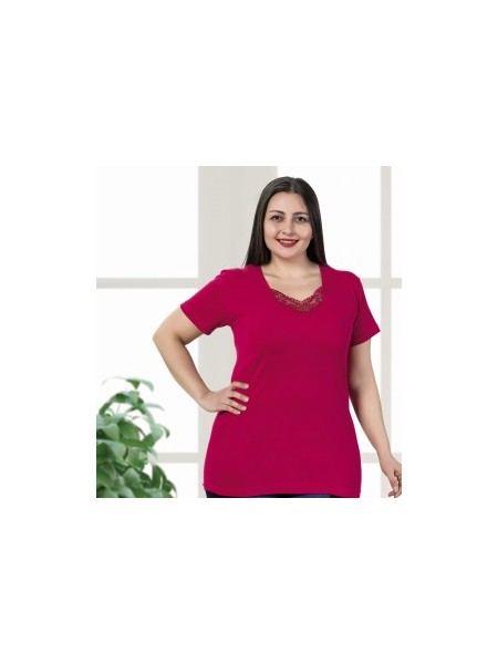PODKOSZULKA DAMSKA Z MISECZKAMI 4XL-5XL.  Mix Kolor (12 szt/paczka)