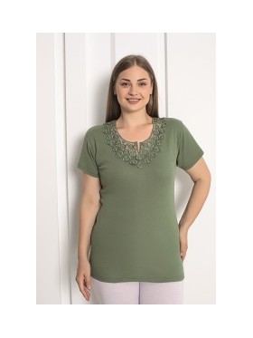 PODKOSZULKA DAMSKA Z MISECZKAMI 4XL-5XL.  Mix Kolor (12 szt/paczka)