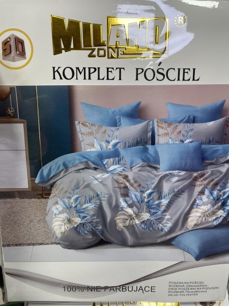 Komplet pościeli 100% satyna - bawełna 3 Częściowy Rozmiar : 200/220cm