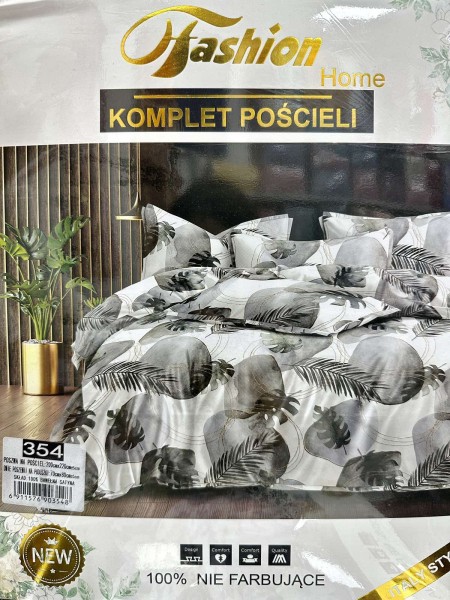 Komplet pościeli 100% satyna - bawełna 3 Częściowy Rozmiar : 200/220cm