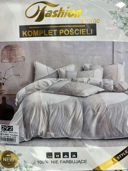 Komplet pościeli 100% satyna - bawełna 3 Częściowy Rozmiar : 200/220cm