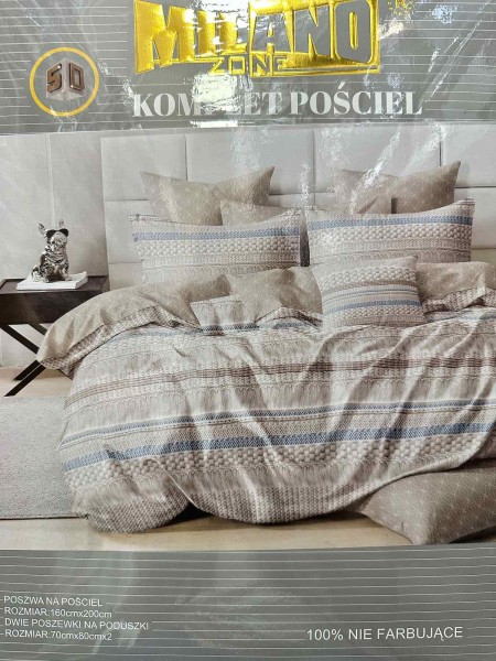 Komplet pościeli 100% satyna - bawełna 3 Częściowy Rozmiar :160/200cm