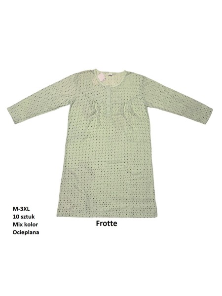 Koszule nocne damskie tureckie, size m-3xl, paczka 10szt ,mix kolor