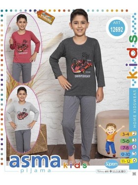 Piżama DZIECIĘCA tureckie, size 3-12, paczka 10szt ,mix kolor