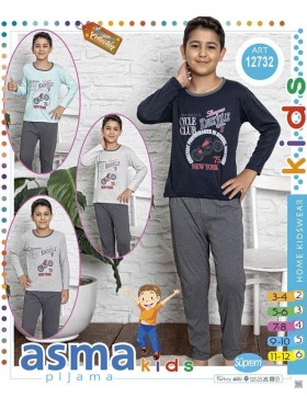 Piżama DZIECIĘCA tureckie, size 3-12, paczka 10szt ,mix kolor