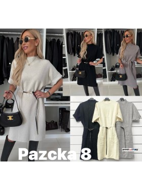 Sukienki damskie Włoskie, size UNI, paczka 8szt ,mix kolor