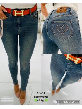 Spodnie Jeansy damskie .Size 34-42.paczka 10szt,