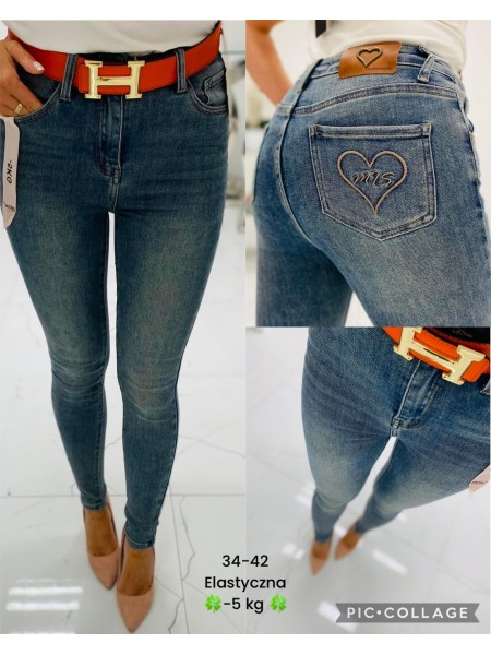 Spodnie Jeansy damskie .Size 34-42.paczka 10szt,