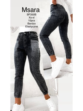 Spodnie Jeansy damskie M'sara.Size xs-xl.paczka 10szt,