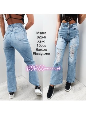 Spodnie Jeansy damskie M'sara.Size xs-xl.paczka 10szt,