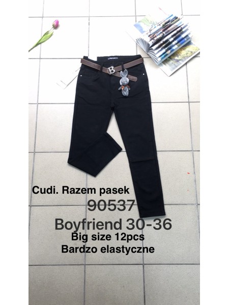 Spodnie Jeansy damskie .Size 30-36.paczka 12szt,