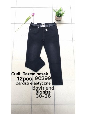 Spodnie Jeansy damskie .Size 30-36.paczka 12szt,