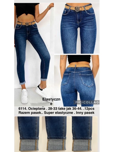 Spodnie Jeansy damskie .Size 28-33.paczka 12szt,