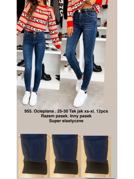 Spodnie Jeansy damskie .Size xs-xl.paczka 12szt,