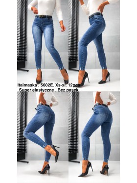 Spodnie Jeansy damskie .Size xs-xl.paczka 12szt,