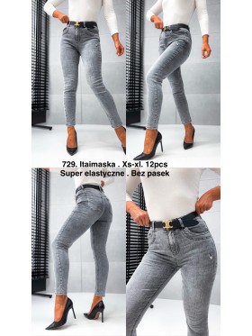 Spodnie Jeansy damskie .Size xs-xl.paczka 12szt,