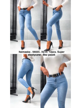 Spodnie Jeansy damskie .Size xs-xl.paczka 12szt,