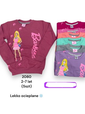 Bluza dzieciece rozm 2-7 lat, paczka 5szt 1 kolor