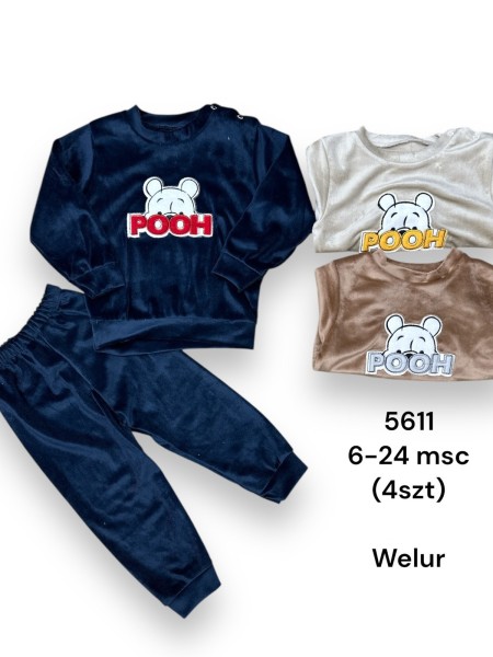 Komplet dzieciece rozm 6-24M, paczka 4szt 1 kolor