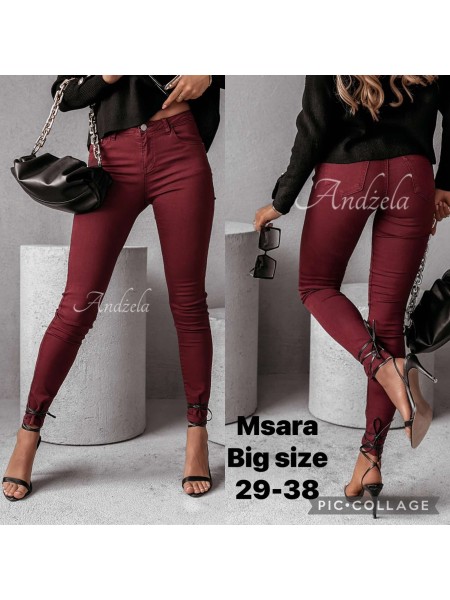 Spodnie Jeansy damskie M'sara  .Size 29-38.paczka 12szt,