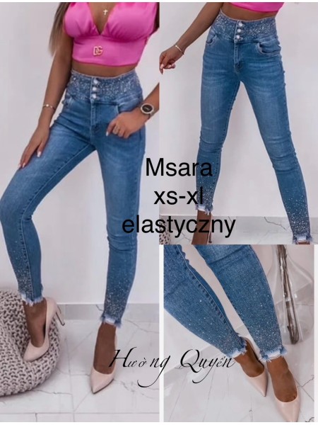 Spodnie Jeansy damskie M'sara.Size xs-xl.paczka 10szt,