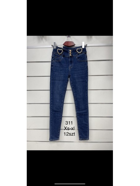 Spodnie Jeansy damskie .Size xs-xl.paczka 12szt,