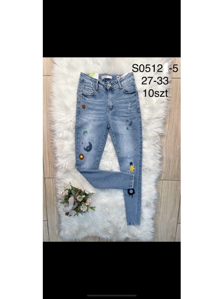 Spodnie Jeansy damskie .Size 27-33.paczka 10szt,