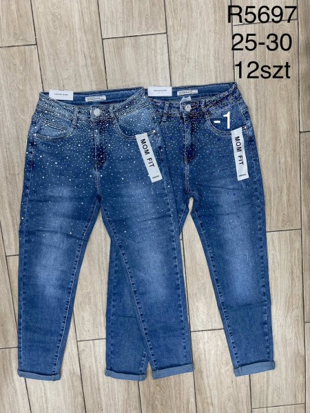 Spodnie Jeansy damskie .Size 25-30.paczka 12szt,