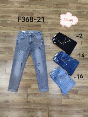 Spodnie Jeansy damskie .bigSize 38-48.paczka 12szt,