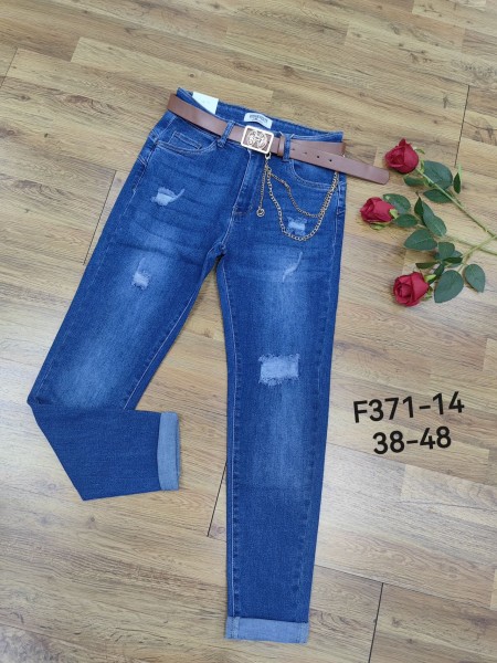 Spodnie Jeansy damskie .bigSize 38-48.paczka 12szt,