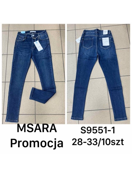 Spodnie Jeansy damskie M'sara.Size 28-33.paczka 10szt,