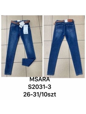 Spodnie Jeansy damskie M'sara.Size 26-31.paczka 10szt,