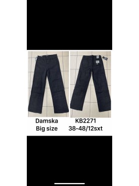 Spodnie Jeansy  damskie , bigsize 38-48, paczka 10szt ,