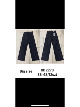 Spodnie Jeansy  damskie , bigsize 38-48, paczka 12szt ,