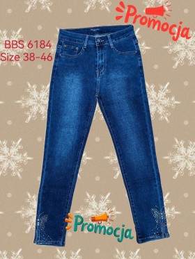 Spodnie Jeansy  damskie , size 38-46, paczka 10szt ,