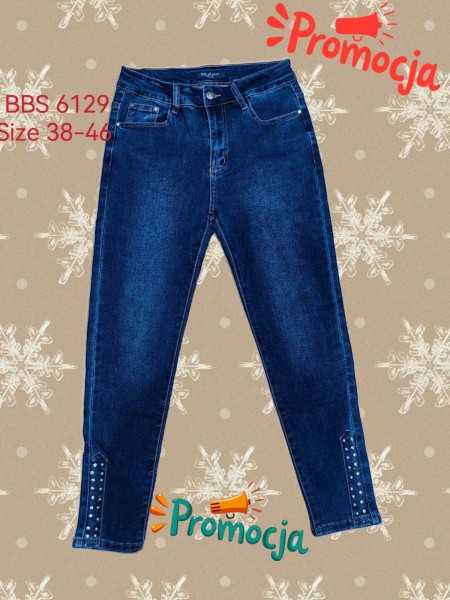 Spodnie Jeansy  damskie , size 38-46, paczka 10szt ,