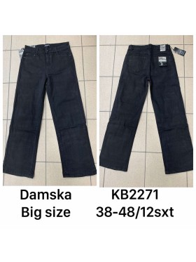 Spodnie Jeansy  damskie  , bigsize 38-48 , paczka 12szt ,