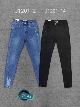 Spodnie Jeansy damskie , size 34-42, paczka 10szt ,