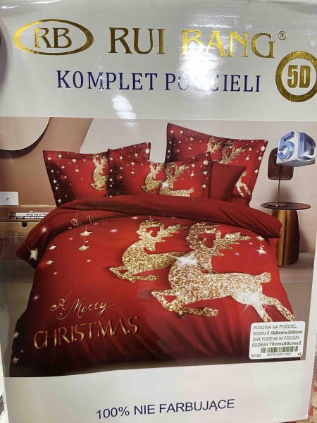 Komplet pościeli 100% satyna - bawełna 3 Częściowy Rozmiar : 160/200cm