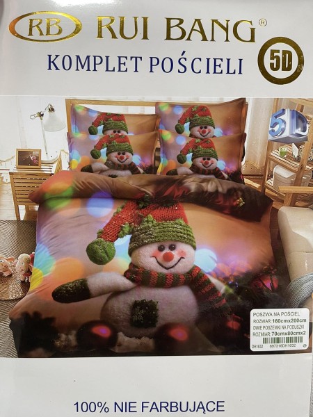 Komplet pościeli 100% satyna - bawełna 3 Częściowy Rozmiar : 160/200cm