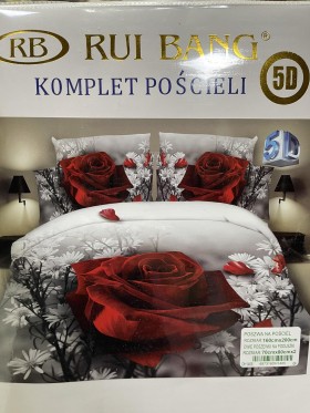 Komplet pościeli 100% satyna - bawełna 3 Częściowy Rozmiar : 160/200cm