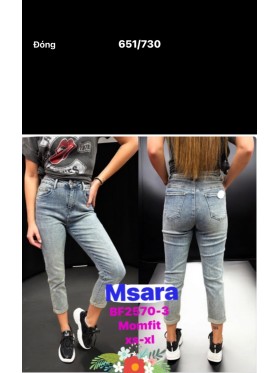 Spodnie Jeansy damskie M'sara, size xs-xl, paczka 10szt ,