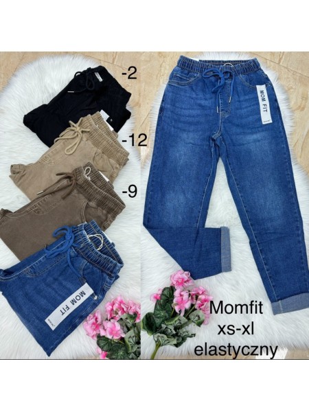 Spodnie Jeansy damskie , size xs-xl, paczka 10szt ,