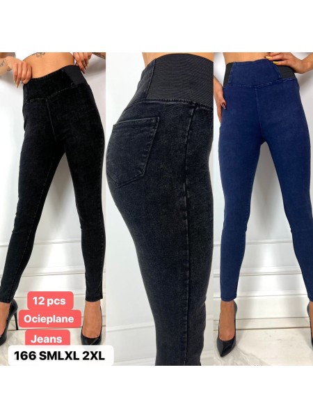 Spodnie jeans damskie , size S-2XL, paczka 12szt mix kolor