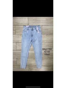 Spodnie Jeansy damskie .Size 42-50.paczka 10szt,